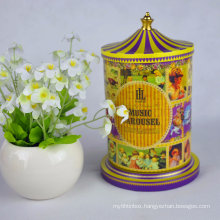 Elegant Mixed-Color Tin Gift Box with Pattern